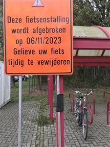 Fietsenstalling op carpoolparking gaat weg - Houthalen-Helchteren