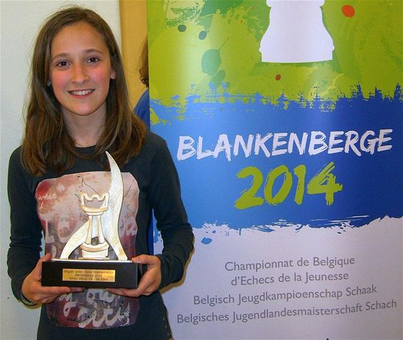 Fleur weer Belgisch jeugdkampioene schaken - Neerpelt