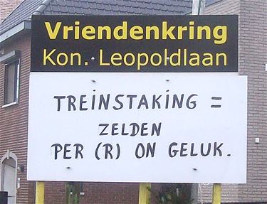 Treinstaking voelbaar tot in Leopoldlaan - Lommel