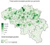 Oudsbergen - Aantal besmettingen per gemeente