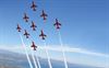 Hechtel-Eksel - The Red Arrows openen Sunset Airshow