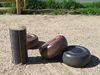 Krulbolterreinen achter de petanquehal