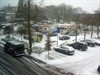 Hamont-Achel - Sneeuw op het Michielsplein