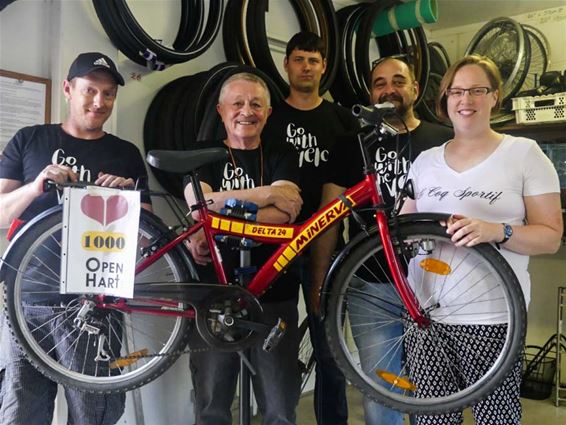 1000ste fiets voor Open Hart Paal - Beringen