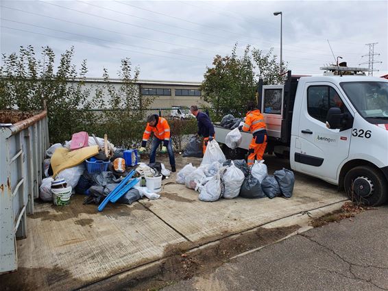 1068kg zwerfvuil opgeruimd - Beringen