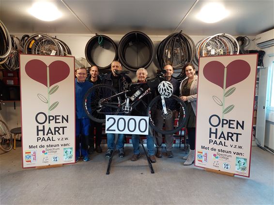 2000ste fiets Open Hart Paal - Beringen