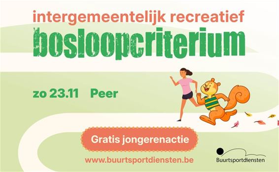 31ste Bosloopcriterium met actie voor jongeren - Peer