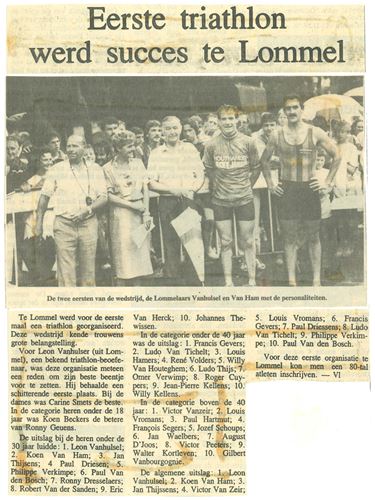 40 jaar triatlon in Lommel - Lommel