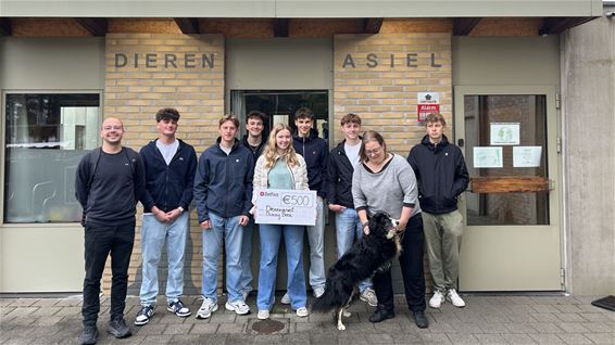 500 euro voor dierenasiel van 6BW Wico - Lommel