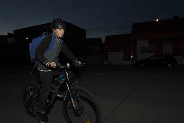 63 jongeren fietsen met een slechte verlichting - Beringen