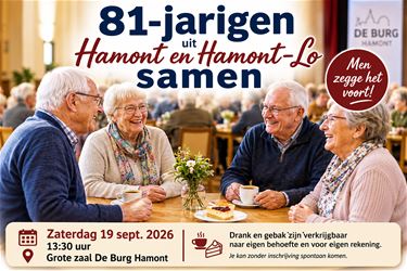81-jarigen uit Hamont en Hamont-Lo samen - Hamont-Achel