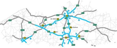 90km per uur op meeste snelwegen