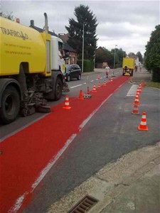 Aanleg fietssuggestiestroken lang de Stadslaan - Lommel