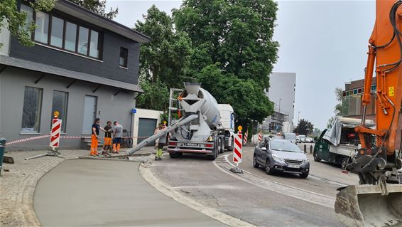 Aanleg nieuwe busstrook 'Scherpe Plank' - Beringen