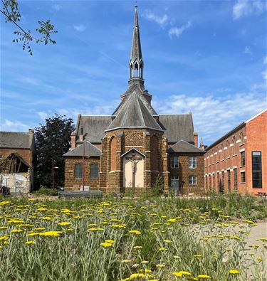 Achterkant kerk terug zichtbaar - Beringen