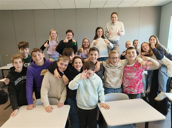 Actie 'Tien minuten rechtstaan' in Biotechnicum - Bocholt