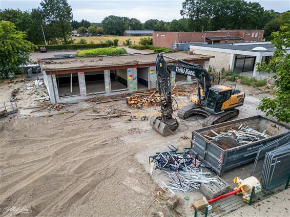 Afbraak kleuterklas Holheide gestart - Pelt