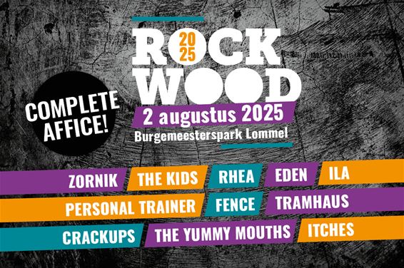 Affiche Rockwood 2025 compleet - Lommel