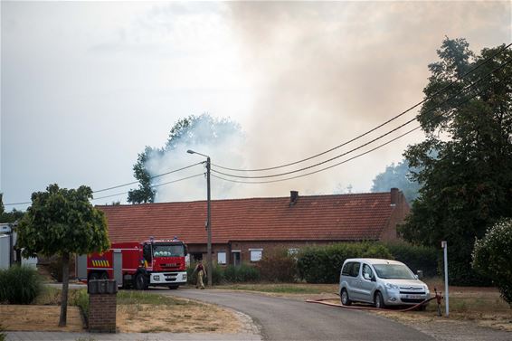 Asbest komt vrij bij brand - Beringen