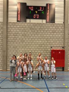 Basketmeisjes G12B winnen van Stevoort - Lommel