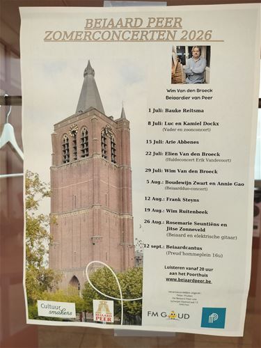 Beiaardconcerten klinken weer over Peer - Peer