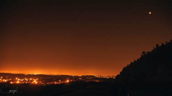 Bloedmaan vanop de terril in Beringen - Beringen