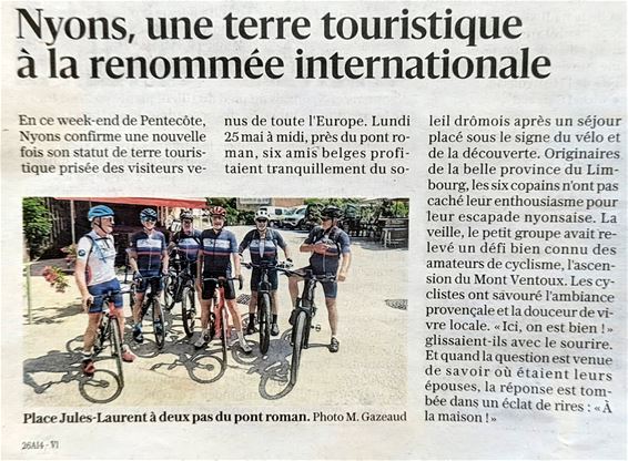BMW Beliën cycling team haalt Franse pers - Pelt