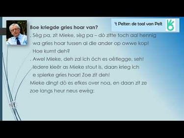 Boe kriedde gries hoar van?