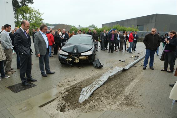 Botsvriendelijke palen langs Koolmijnlaan - Beringen