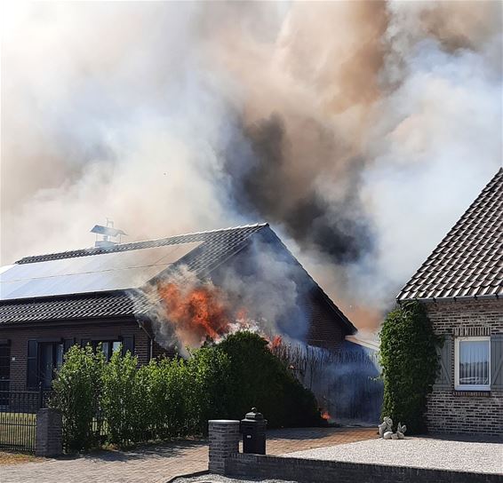 Brand aan de Klompenmakersweg - Lommel