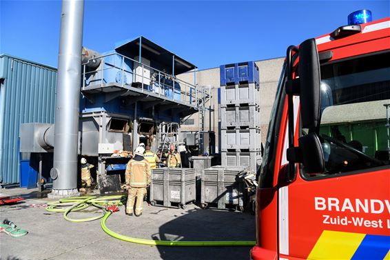 Brand bij Drukkerij Moderna - Beringen