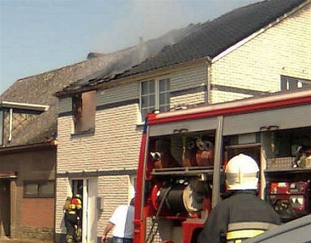 Brand in de Erkstraat - Hamont-Achel