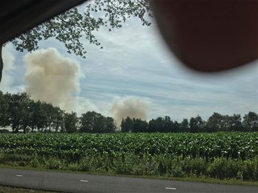 Brand in natuurgebied De Malpie