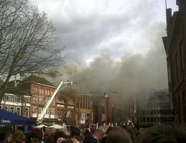 Brand op Markt in Eindhoven