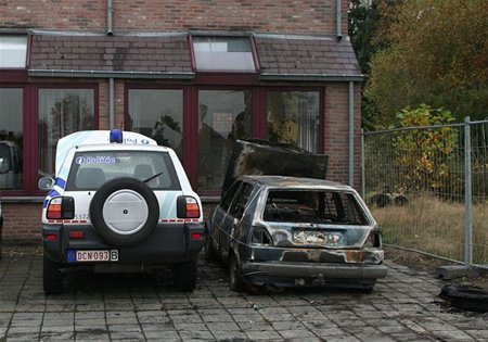 Branden in Ruiterstraat en Bosstraat - Hamont-Achel