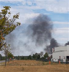 Brandje bij Berkmans op Maatheide - Lommel