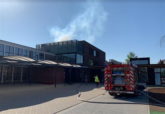 Brandoefening in basisschool Boseind - Pelt