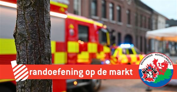 Bree - Brandoefening op markt: geen paniek