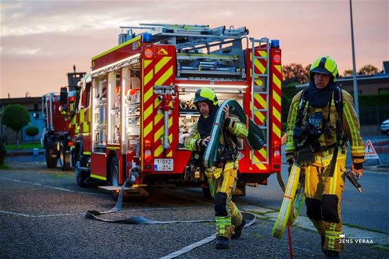 Brandweer oefent op drugslabo in Boseind - Pelt