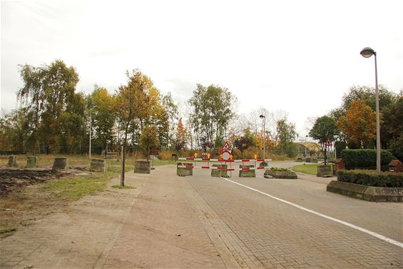 Breuk in riolering in de Fabrieksstraat - Lommel