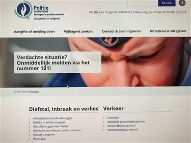 Burgers vinden politie meer en meer online - Beringen