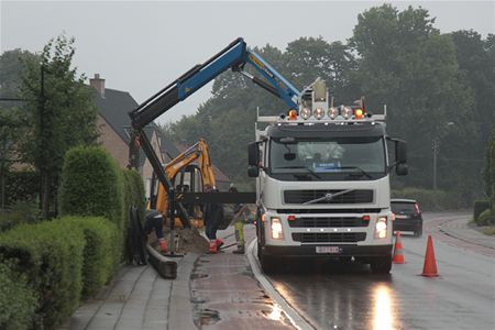 Buurt zonder stroom na botsing - Overpelt