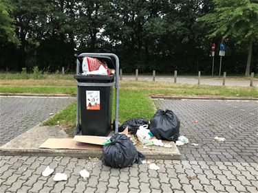 Carpoolparking vol zwerfvuil - Beringen