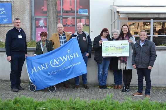 Cheque van 1.000 euro voor 'Make a Wish' - Lommel