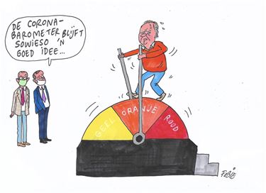 Coronabarometer naar oranje