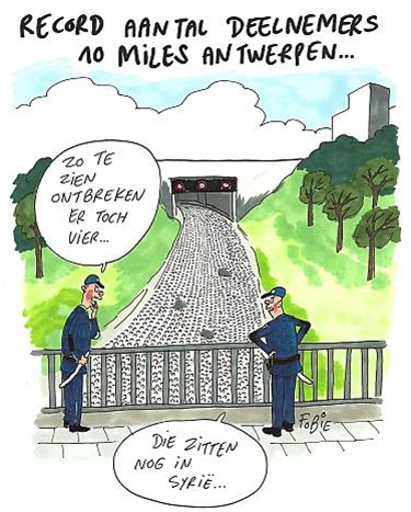 De '10 Miles' van Antwerpen...