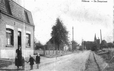 De Dorpsstraat in Ellikom - Oudsbergen