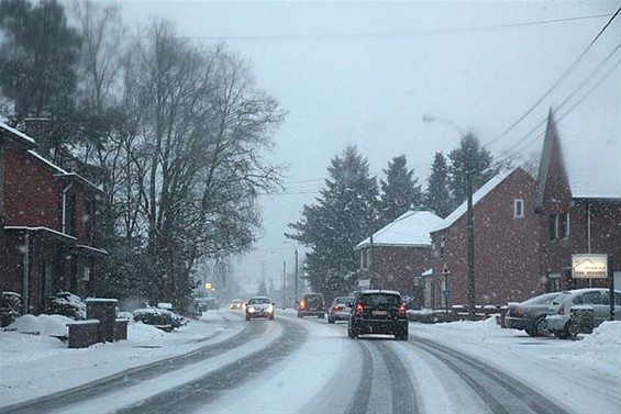 De eerste sneeuw van het nieuwe jaar - Overpelt