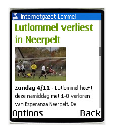 De Internetgazet op uw GSM