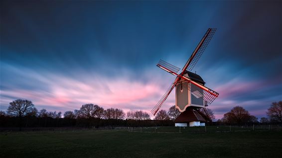 De molen bij avondlicht - Lommel